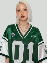 Coolane Loose Fit Sports T-Shirt With Color Block Design And Number Print